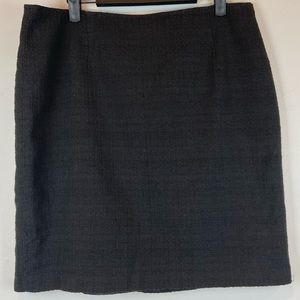 Willi Smith Black Cotton Blend Skirt Women’s Size 14